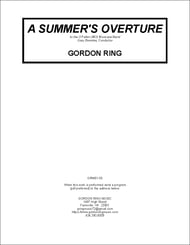 A Summer's Overture Concert Band sheet music cover Thumbnail